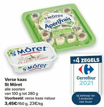 Carrefour Verse kaas natuur aanbieding