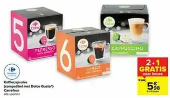 Carrefour Koffiecapsules compatibel met dolce gusto carrefour aanbieding