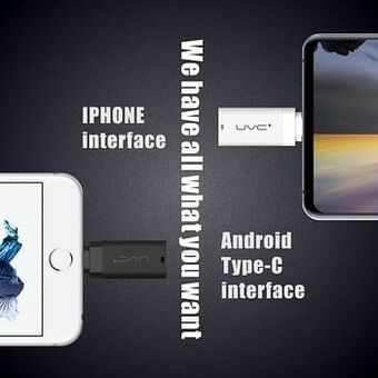 Viruskillers Ultraviolet I Phone Viruskillers Usb Stick Covid19 - Wit