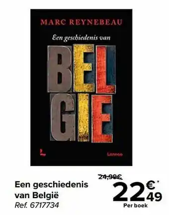 Carrefour Een geschiedenis van belgië aanbieding
