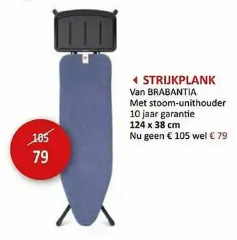 Weba Strijkplank aanbieding
