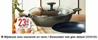 Cora Mijoteuse avec couvercle en verre - slowcooker met glas deksel aanbieding