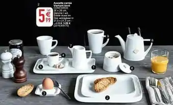 Cora Assiette carrée vierkant bord concorde aanbieding