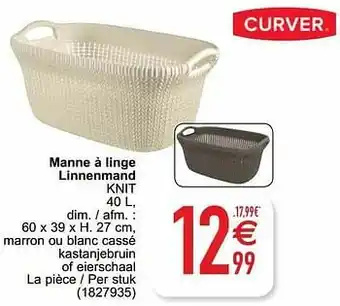 Cora Manne à linge linnenmand knit aanbieding
