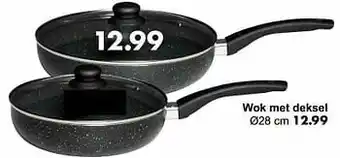 Wibra Wok met deksel aanbieding