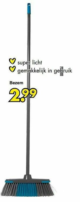 Wibra Bezem aanbieding