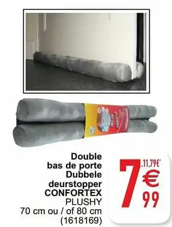 Cora Double bas de porte dubbele deurstopper confortex plushy aanbieding