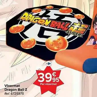 Carrefour Vloermat dragon ball z aanbieding