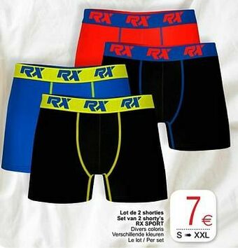 Cora Lot de 2 shorties set van 2 shorty`s rx sport aanbieding