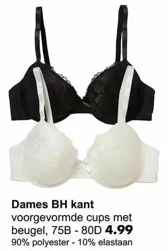 Wibra Dames bh kant aanbieding