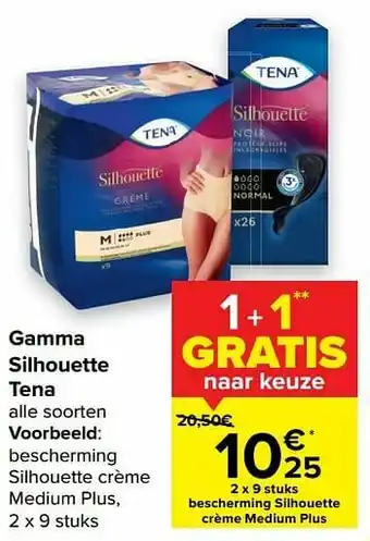 Carrefour Bescherming silhouette crème medium plus aanbieding