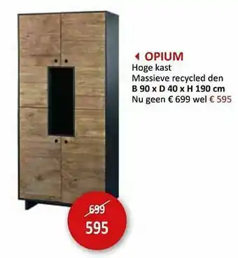 Weba Opium hoge kast aanbieding
