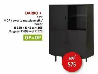 Weba Darko kast aanbieding
