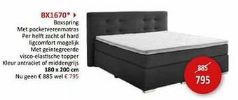 Weba Bx1670 boxspring aanbieding