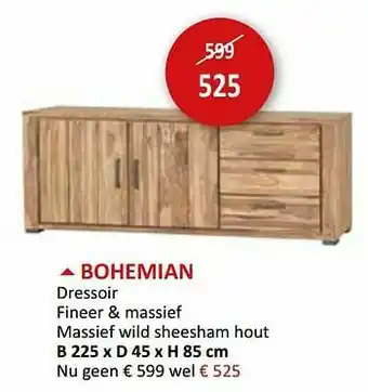 Weba Bohemian dressoir aanbieding