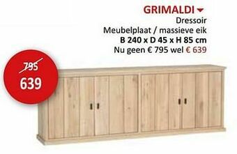 Weba Grimaldi dressoir aanbieding