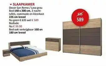 Weba Slaapkamer decor san remo - lava grau aanbieding