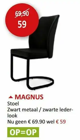 Weba Magnus stoel aanbieding