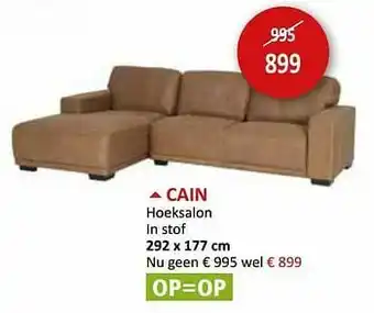 Weba Cain hoeksalon aanbieding