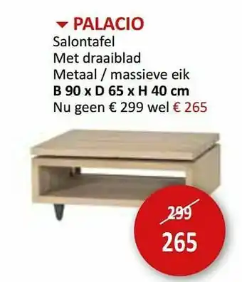 Weba Palacio salontafel aanbieding