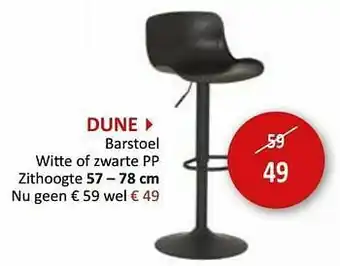 Weba Dune barstoel aanbieding