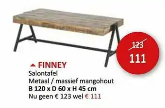 Weba Finney salontafel aanbieding