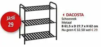 Weba Dacosta schoenrek aanbieding