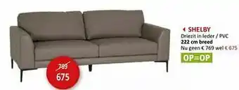 Weba Shelby driezit in leder - pvc aanbieding