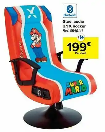 Carrefour Stoel audio 2.1 x rocker aanbieding