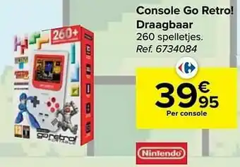 Carrefour Console go retro! draagbaar aanbieding