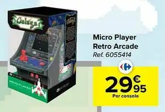 Carrefour Micro player retro arcade aanbieding