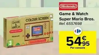 Carrefour Game + watch super mario bros aanbieding