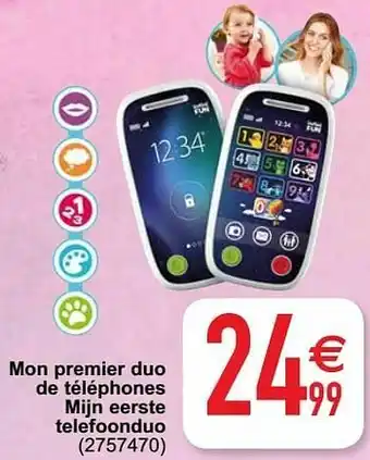 Cora Mon premier duo de téléphones mijn eerste telefoonduo aanbieding