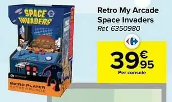 Carrefour Retro my arcade space invaders aanbieding
