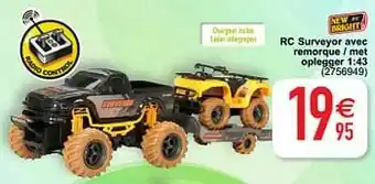 Cora Rc surveyor avec remorque - met oplegger aanbieding