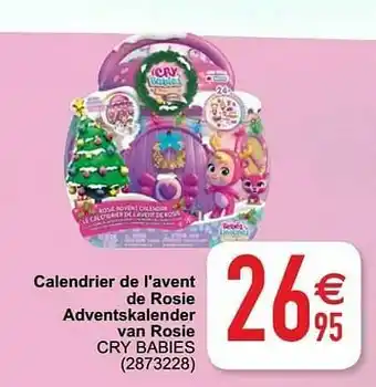 Cora Calendrier de l`avent de rosie adventskalender van rosie cry babies aanbieding