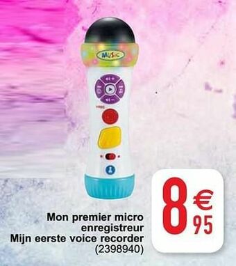 Cora Mon premier micro enregistreur mijn eerste voice recorder aanbieding