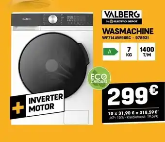 Electro Depot WASMACHINE aanbieding