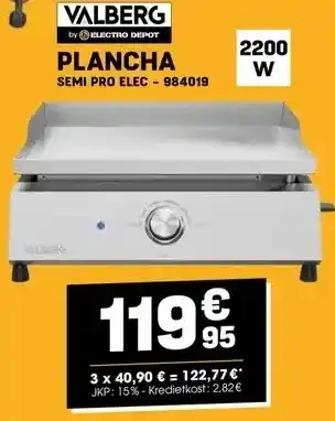 Electro Depot PLANCHA aanbieding