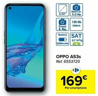 Carrefour Oppo a53s aanbieding