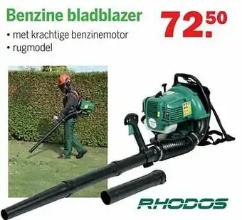 Van Cranenbroek Rhodos benzine bladblazer aanbieding