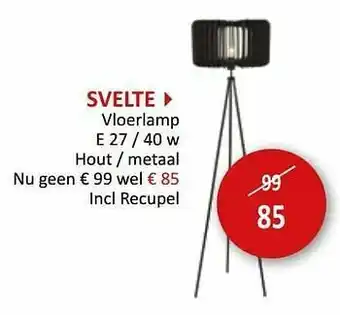 Weba Svelte vloerlamp aanbieding