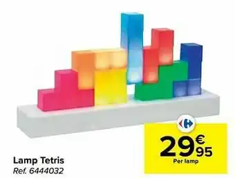 Carrefour Lamp tetris aanbieding