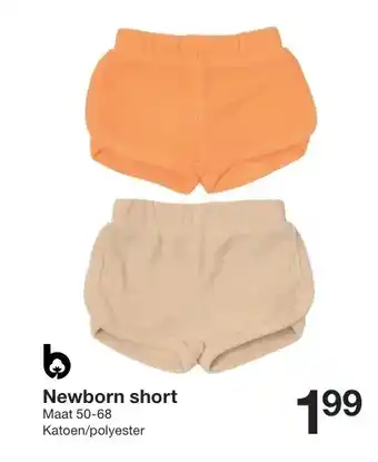 Zeeman Newborn short aanbieding