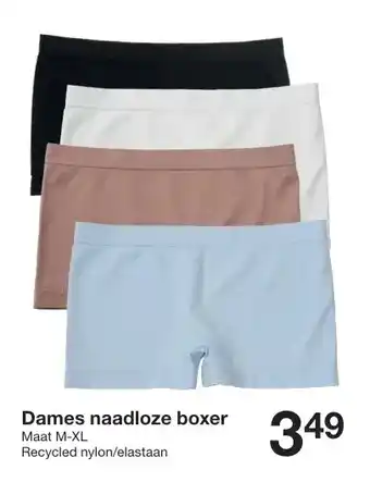 Zeeman Dames naadloze boxer aanbieding