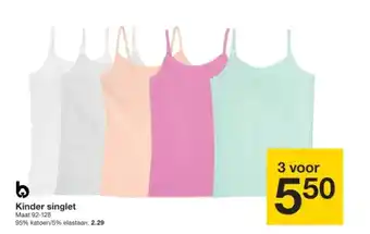 Zeeman Kinder singlet aanbieding