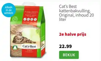 Intratuin Cat's Best kattenbakvulling aanbieding