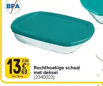 Cora Rechthoekige schaal met deksel aanbieding
