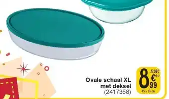 Cora Ovale schaal XL met deksel aanbieding