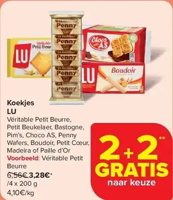 Carrefour Koekjes LU aanbieding